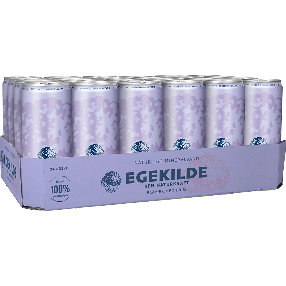 Egekilde Blåbær og Granatæble 24x0,33L DS. zzgl. DPG Pfand