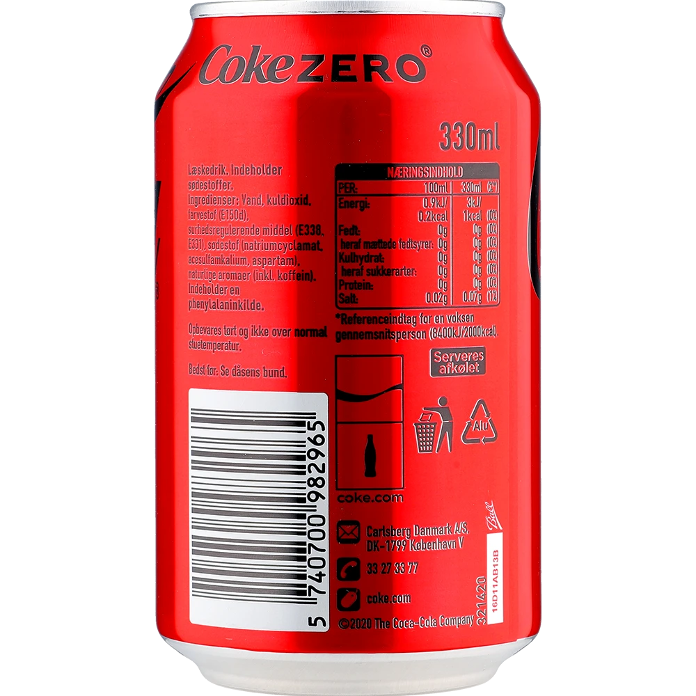 Coca-Cola Zero 24x0,33L DS. zzgl. DPG Pfand