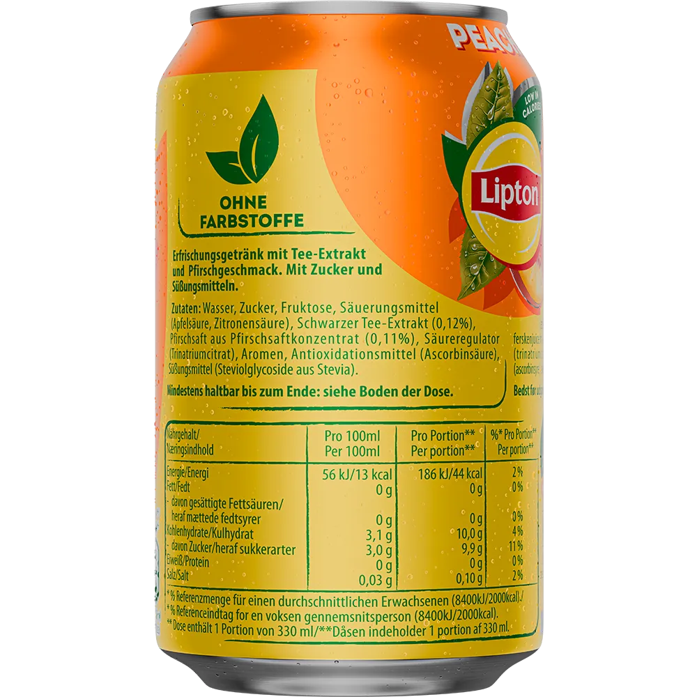 Lipton Peach Ice Tea 24x0,33L DS. zzgl. DPG Pfand