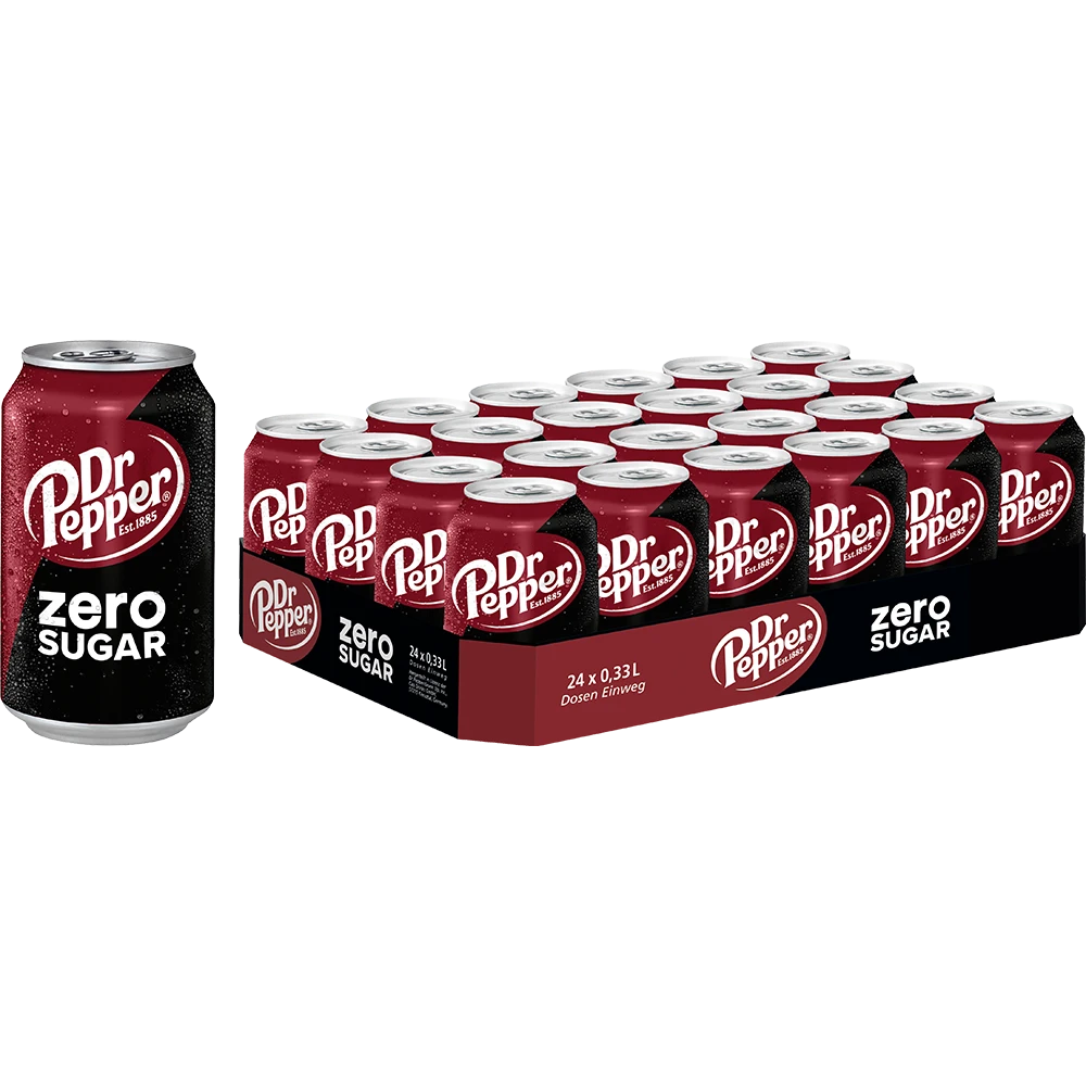 Dr. Pepper Zero 24x0,33L DS. zzgl. DPG Pfand