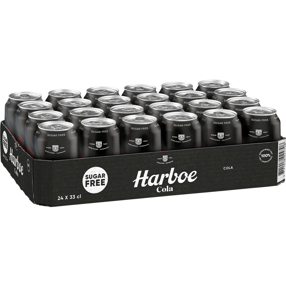 Harboe Cola 0% Sugar 24x0,33L DS. zzgl. DPG Pfand