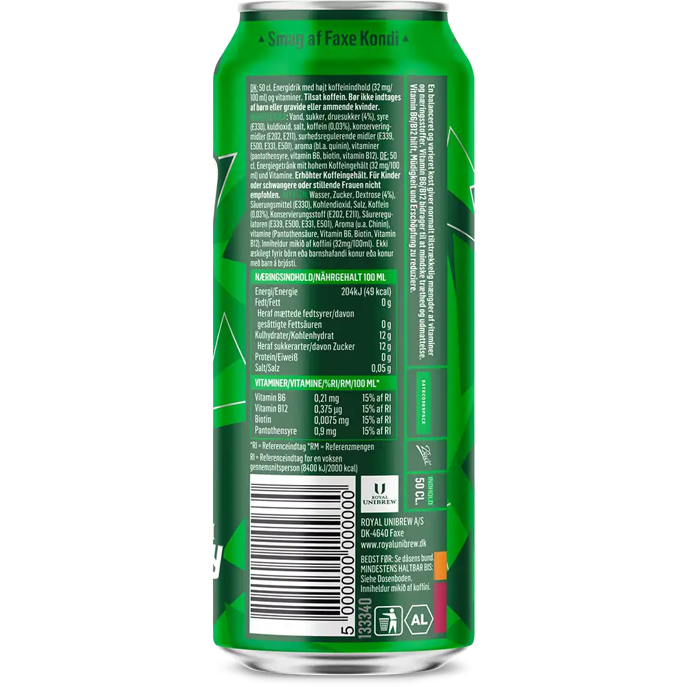 Faxe Kondi Energy Original 12x0,5L DS. zzgl. DPG Pfand