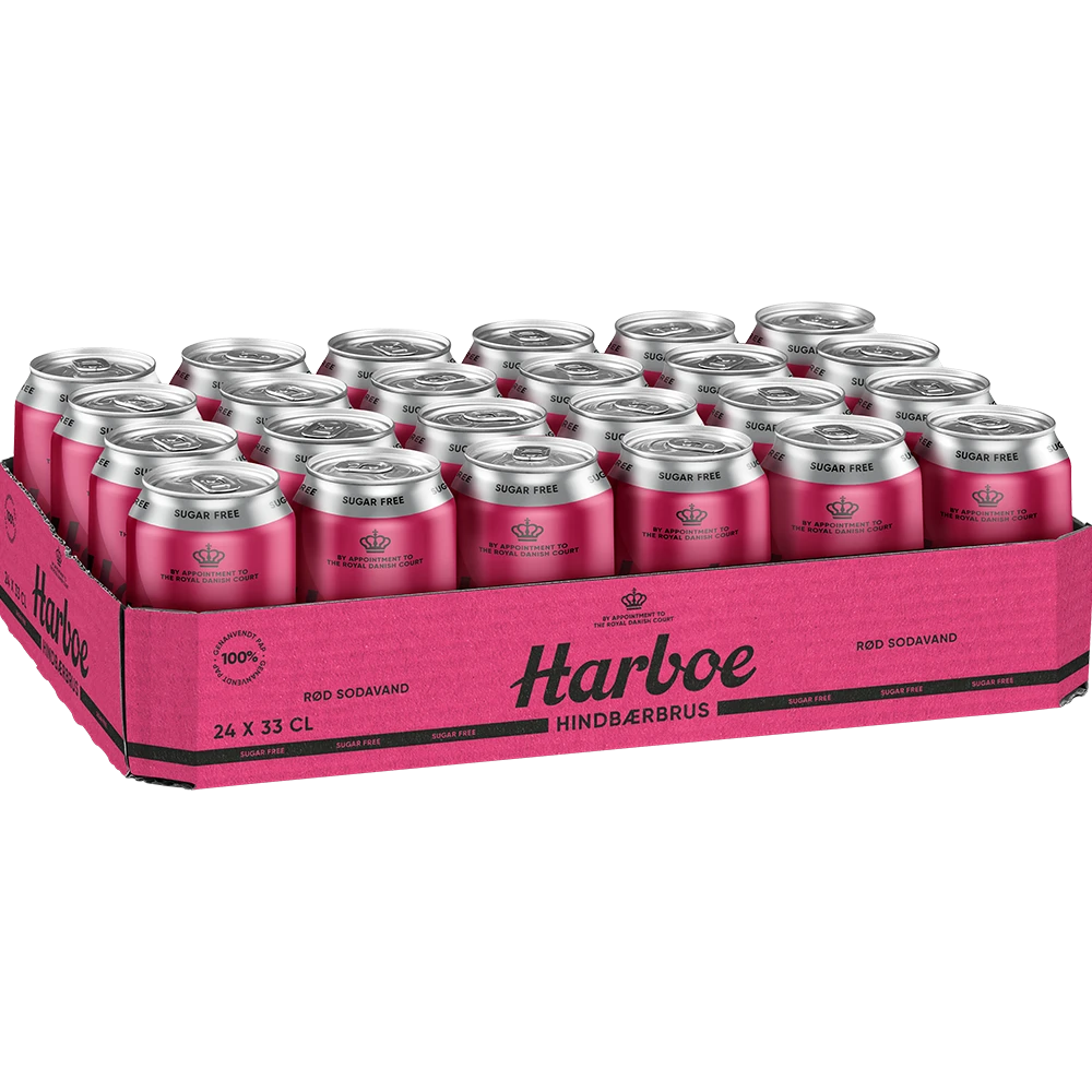 Harboe Hindbær 0% Sugar 24x0,33L DS. zzgl. DPG Pfand
