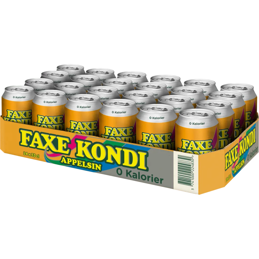 Faxe Kondi Appelsin Free 24x0,33L DS. zzgl. DPG Pfand