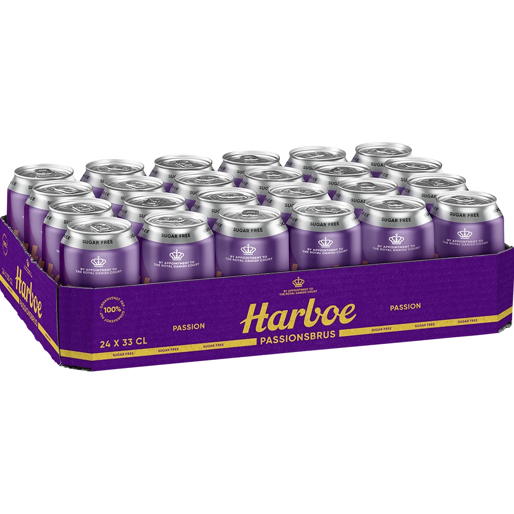 Harboe Passionsbrus 0% Sugar 24x0,33L DS. zzgl. DPG Pfand