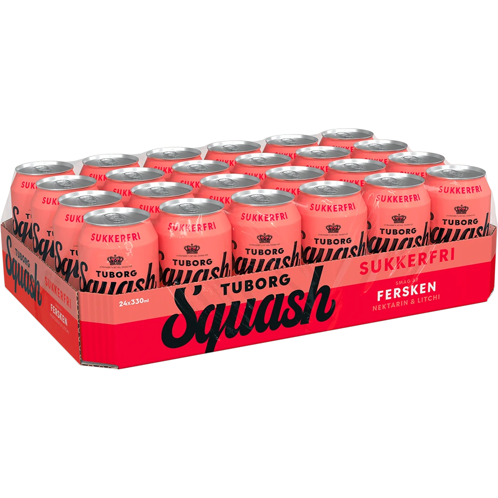 Tuborg Squash Fersken Zuckerfrei 24x0,33 DS. zzgl. DPG Pfand