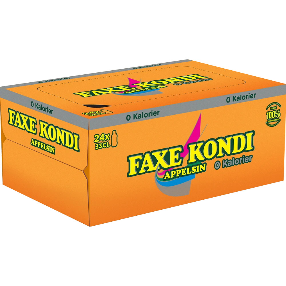 Faxe Kondi Appelsin 0 kalorier PACK 24x0,33L PET zzgl. DPG Pfand