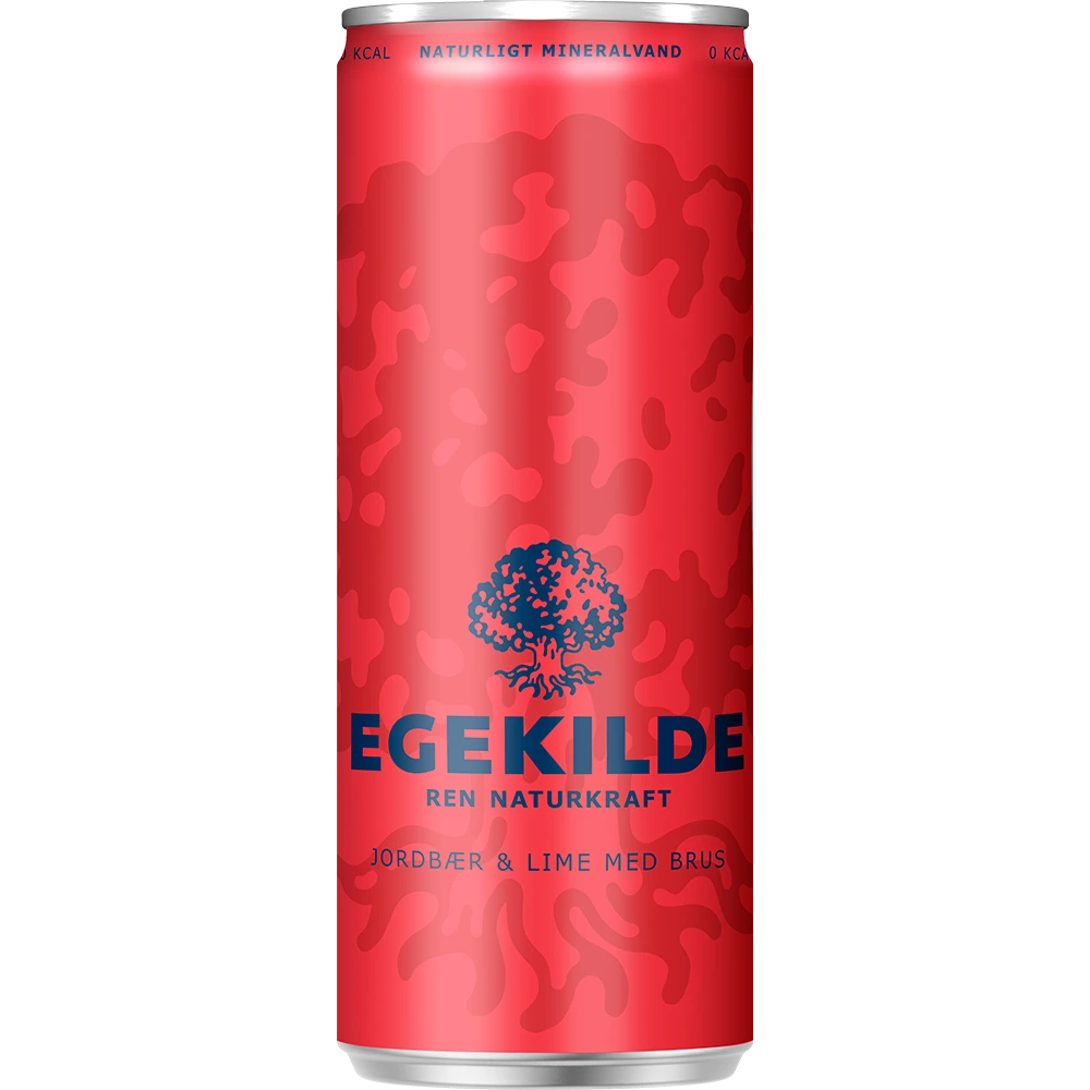 Egekilde Jordbær & Lime 24x0,33L DS. zzgl. DPG Pfand