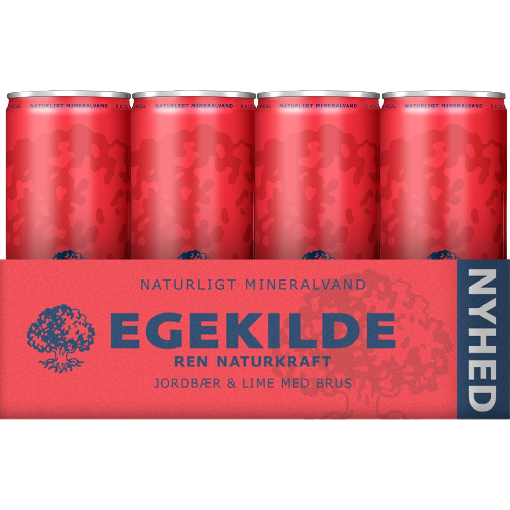 Egekilde Jordbær & Lime 24x0,33L DS. zzgl. DPG Pfand