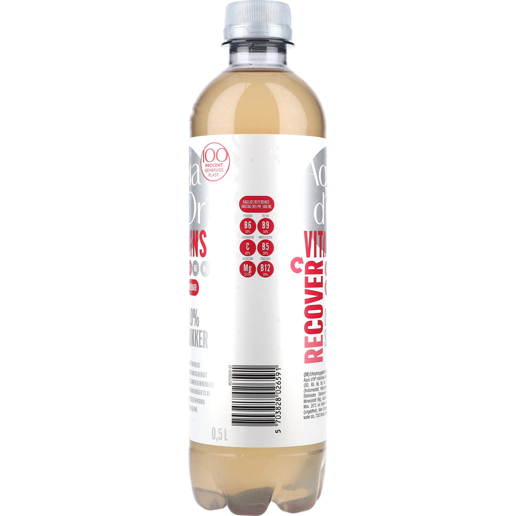 Aqua d'Or Vitamins Recover Hindbær Pack 12x0,5L PET zzgl. DPG Pfand