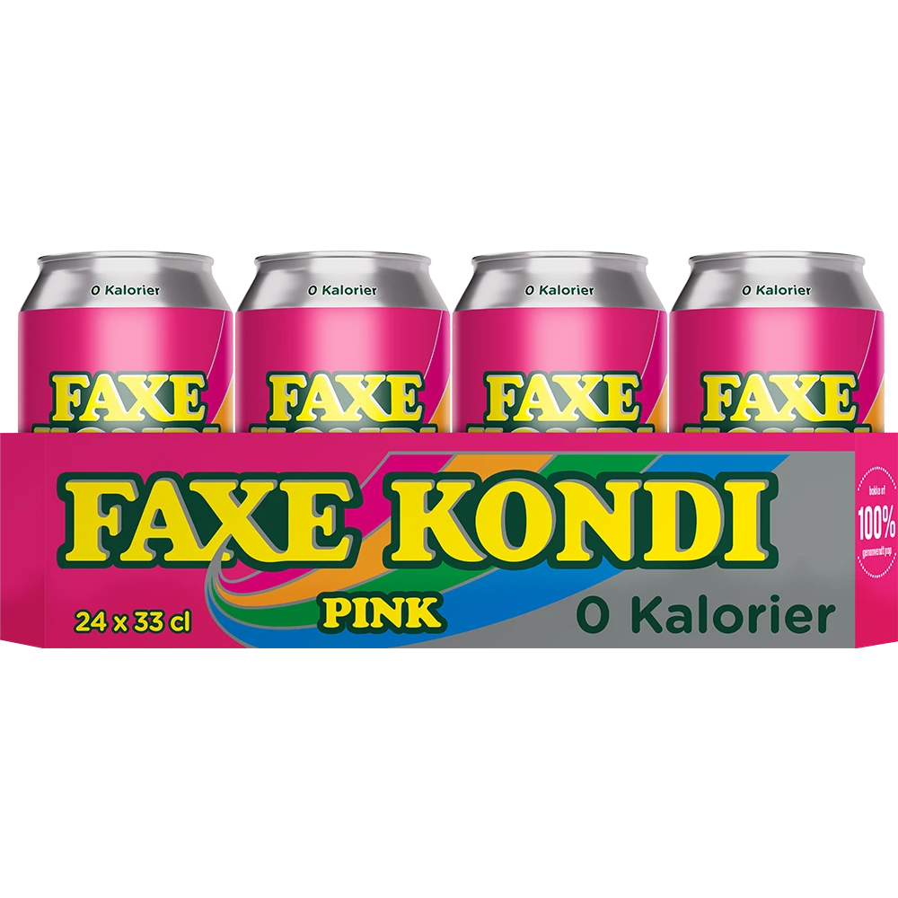 Faxe Kondi Pink 0 Kalorier 24x0,33L DS zzgl. DPG Pfand