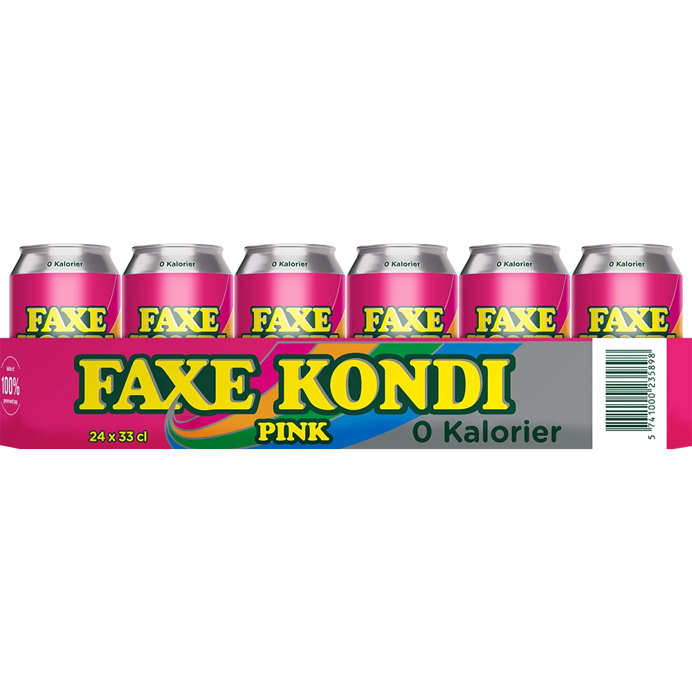 Faxe Kondi Pink 0 Kalorier 24x0,33L DS zzgl. DPG Pfand