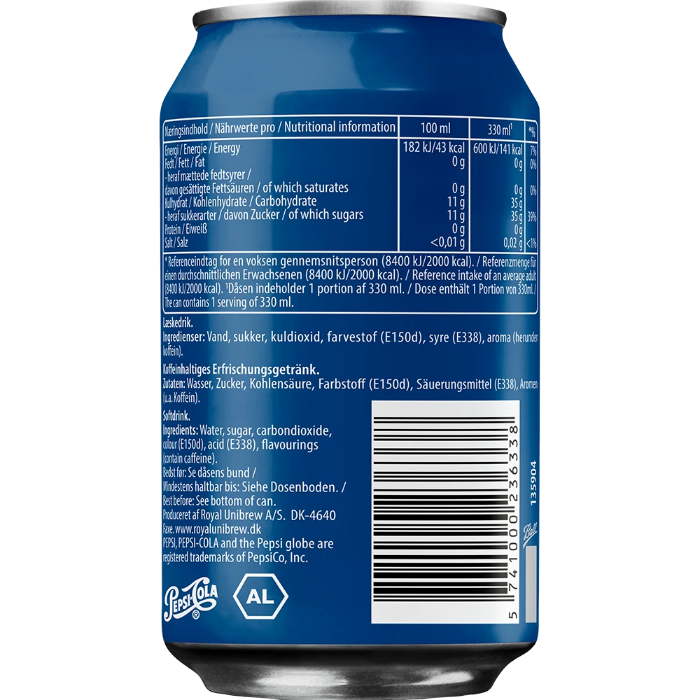 Pepsi Classic TRAY 24x 0,33L DS. zzgl. DPG Pfand