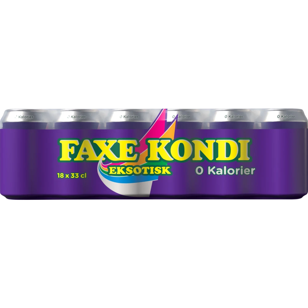 Faxe Kondi Eksotisk 0 kalorier 18x0,33L DS. zzgl. DPG Pfand