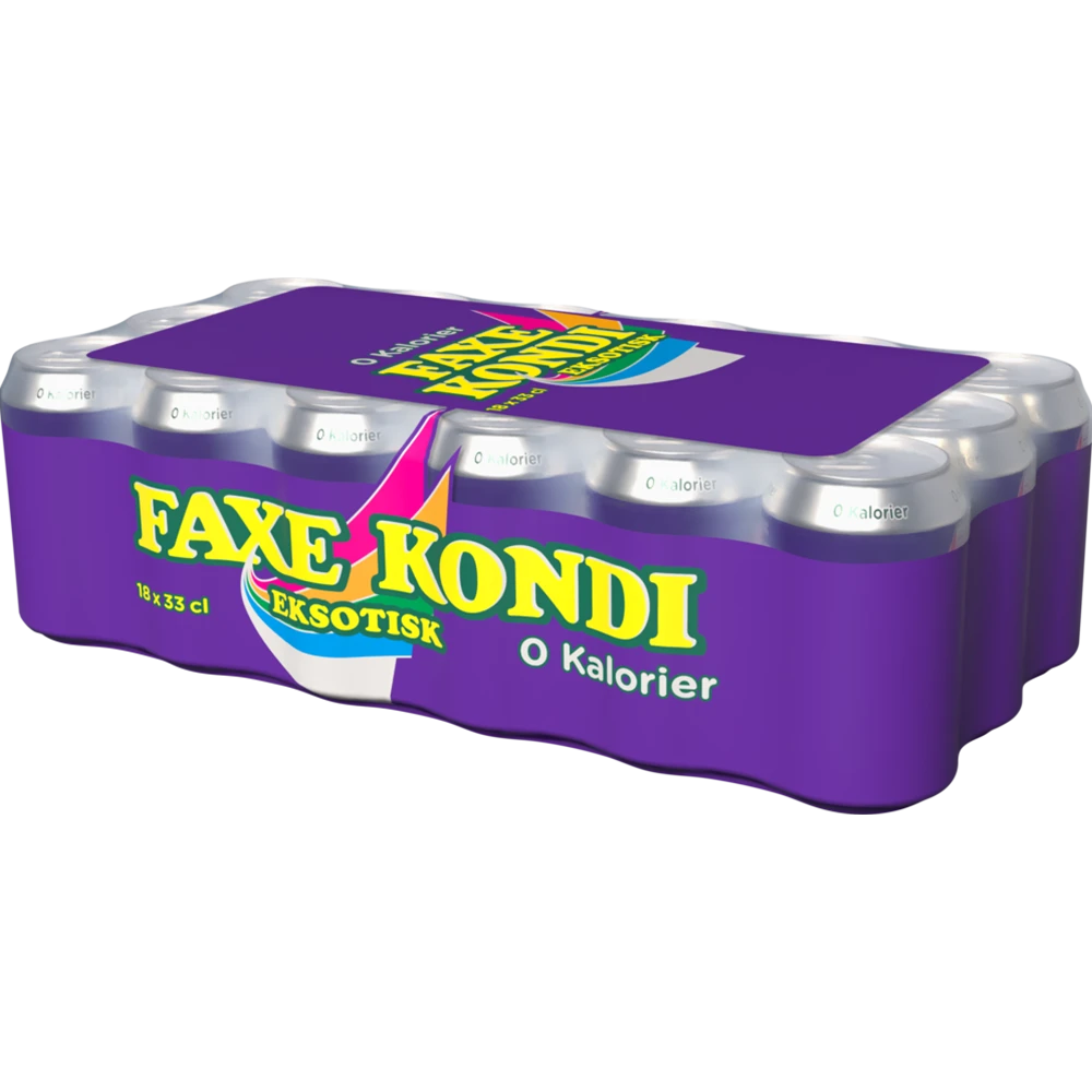 Faxe Kondi Eksotisk 0 kalorier 18x0,33L DS. zzgl. DPG Pfand