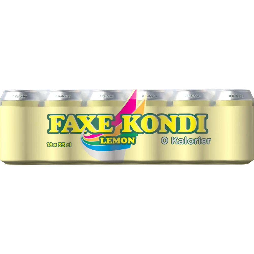 Faxe Kondi Lemon 0 kalorier 18x0,33L DS. zzgl. DPG Pfand