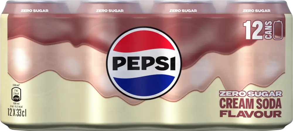 Pepsi Cream Soda Flavour 12x0,33L DS. zzgl. DPG Pfand