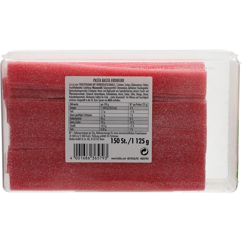 Haribo DE Pasta Basta Erdbeere Sour