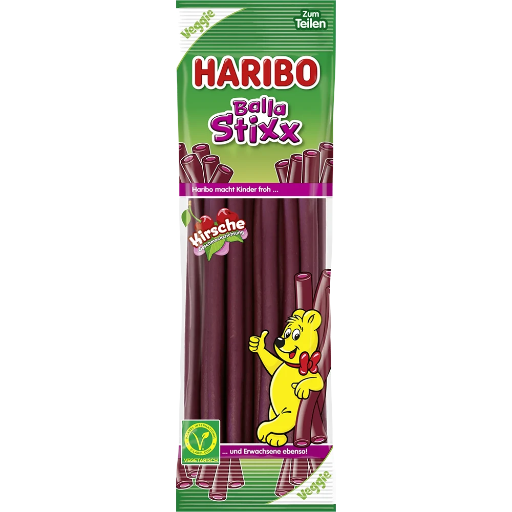 Haribo DE Balla-Balla Sticks Kirsch