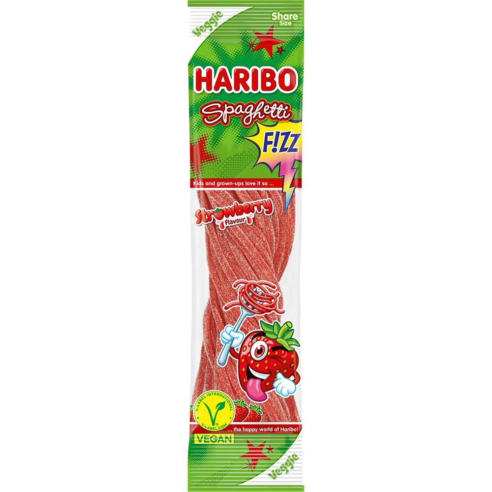 Haribo DE Spaghetti Strawberry Vegan
