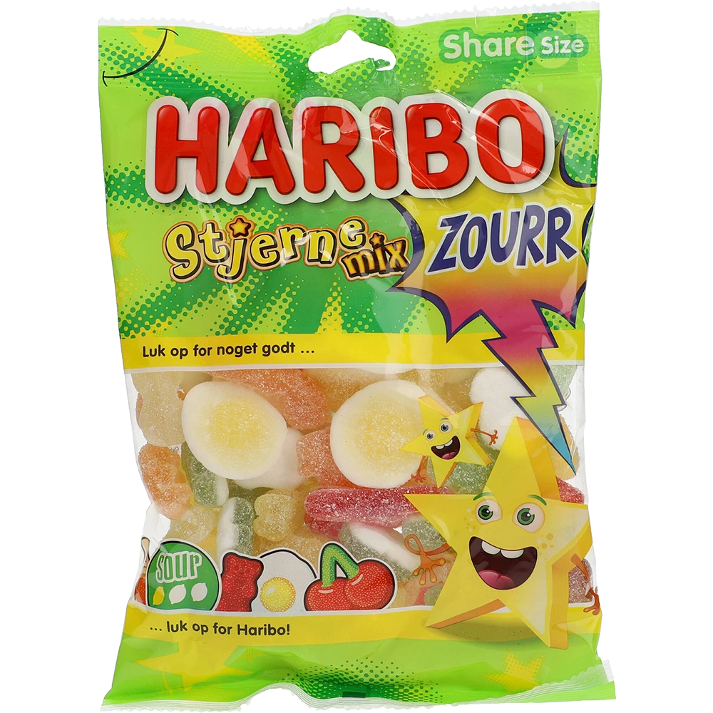 Haribo DK Stjerne Mix Zourr