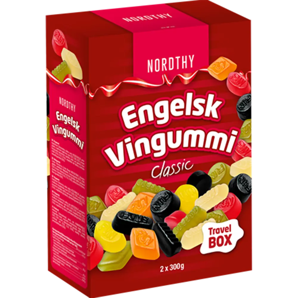 Nordthy Travel Box Engelsk Vingummi