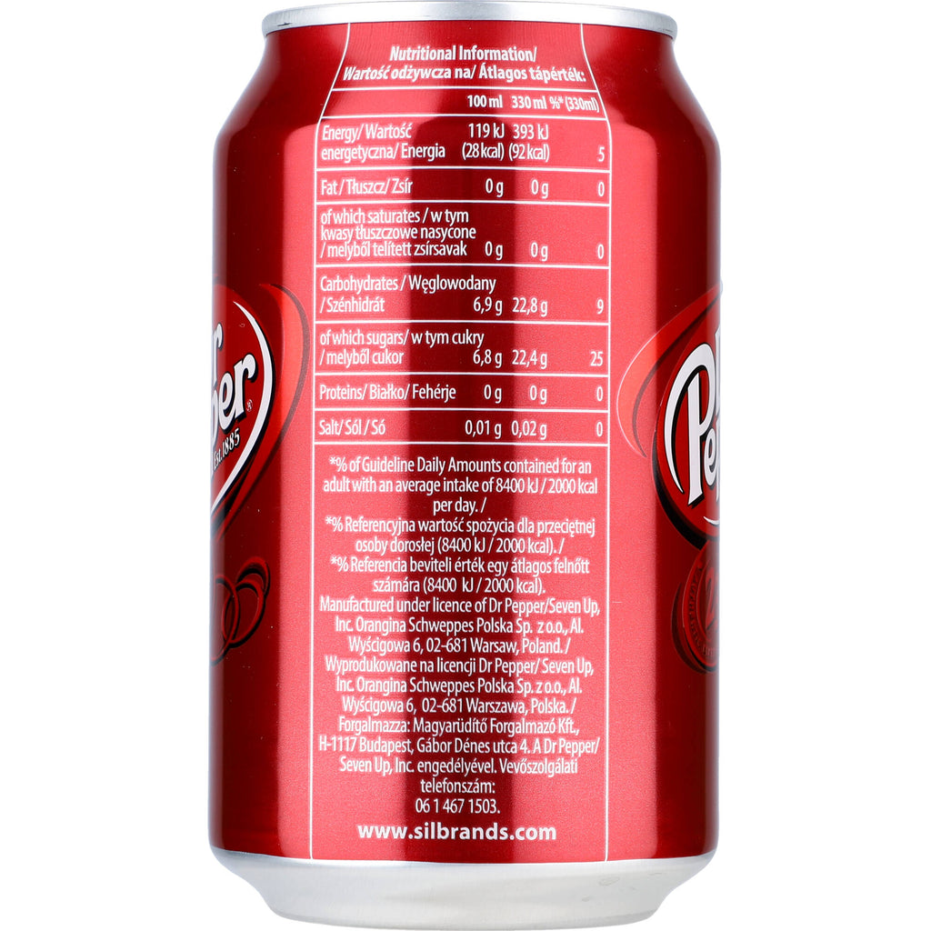 Dr. Pepper 24x0,33L DS. zzgl. DPG Pfand
